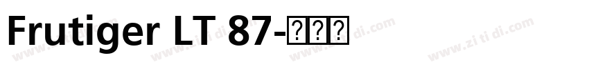 Frutiger LT 87字体转换
